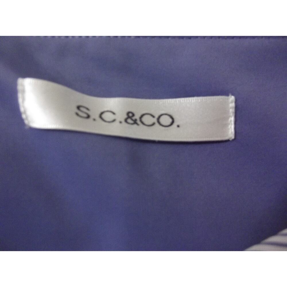 SC & Co Womens GOLF SKORT - Size XXL - Blue Seersucker Pockets Skirt Compression - Picture 8 of 10